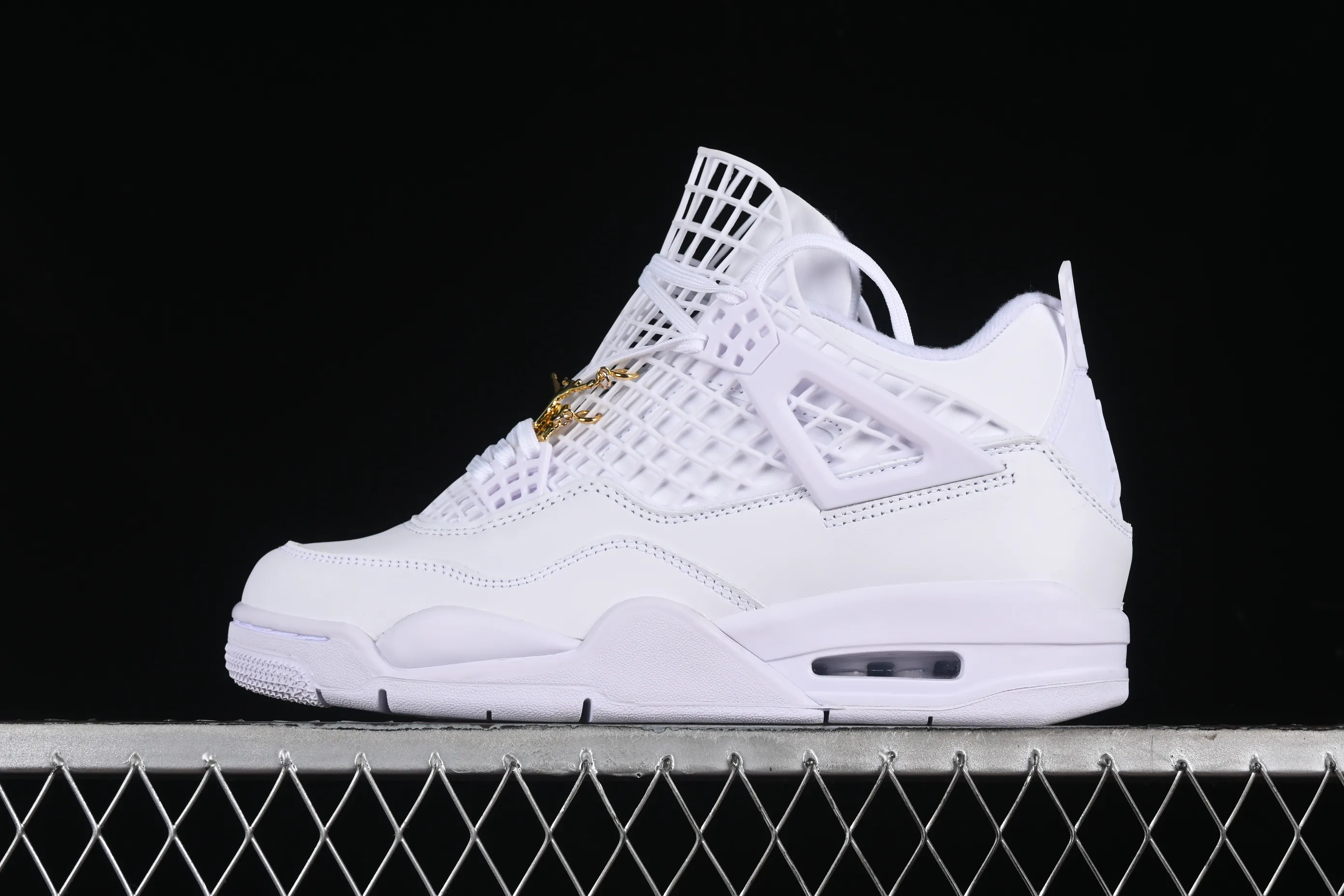 All Categories Air Jordan Jordan Series Basketball Shoes Air Jordan 4 Air Jordan 4 "Net" AJ4 Joe 4 Grid White Retro Basketball Shoes FV7251-107